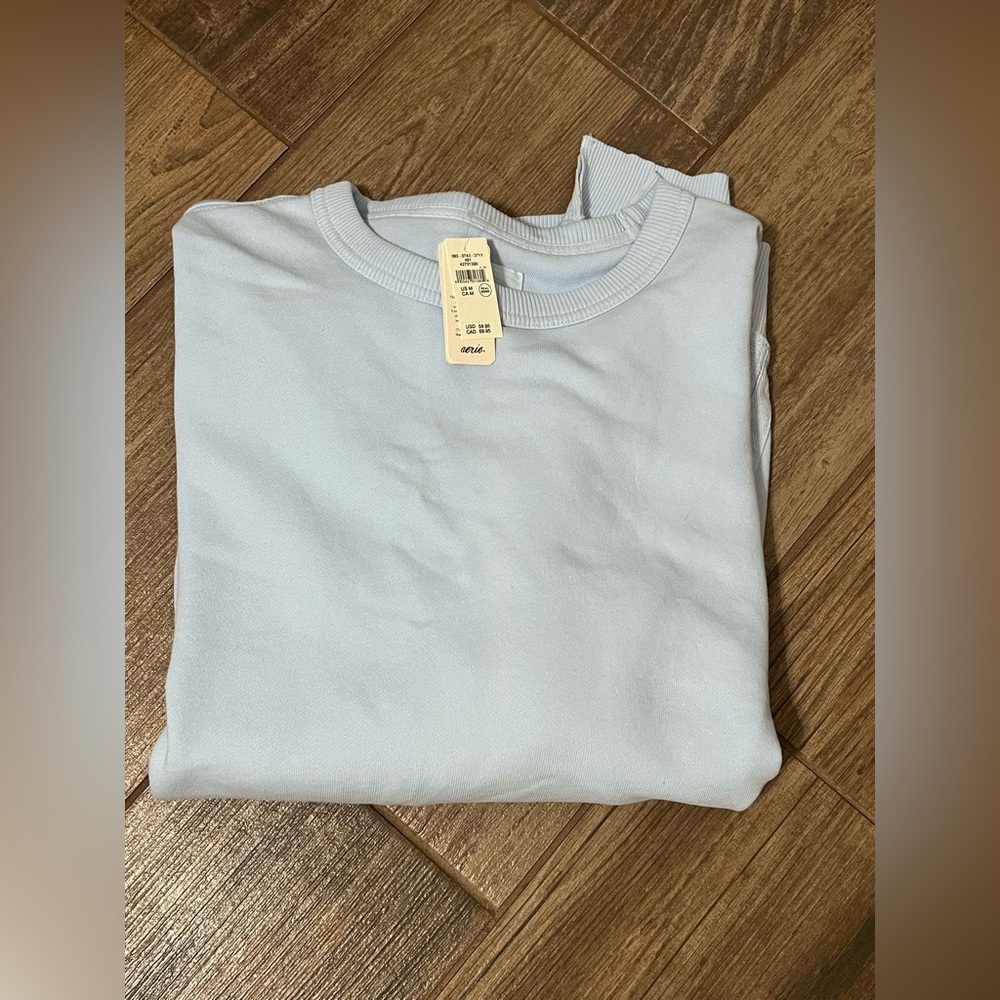 Aerie Light Blue Sweatshirt - Picture 5 of 9